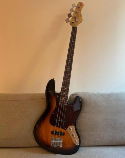 KSD Proto J 4 Sunburst E-Bass + Gigbag & nieuwe snaren, Muziek en Instrumenten, Snaarinstrumenten | Gitaren | Bas, Zo goed als nieuw