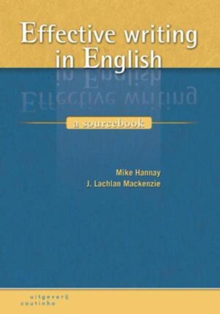 boek: effective writing in English - a sourcebook, Boeken, Studieboeken en Cursussen, Gelezen, Hogeschool, Ophalen of Verzenden