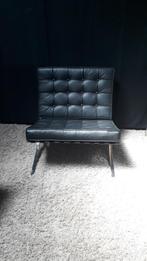Barcelona chair zwart, Huis en Inrichting, Ophalen, Gebruikt, Zwart, Metaal