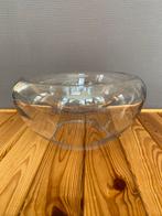 Platte vaas - dubbelwandige middentafel beker, Ophalen, Zo goed als nieuw, Glas, Minder dan 50 cm