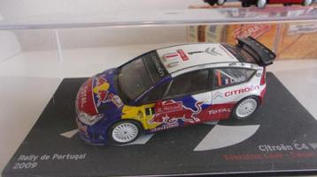 CITROËN C4 WRC LOEB PORTUGAL 09.IXO 1/43 IMPEC,VITRINE beschikbaar voor biedingen