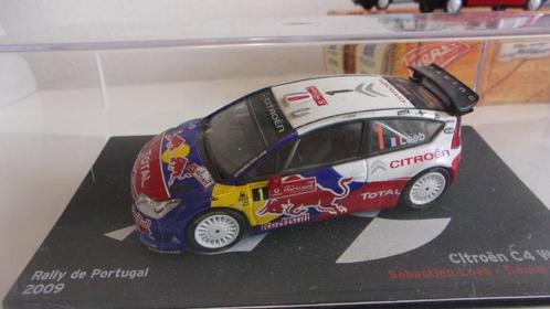 CITROËN C4 WRC LOEB PORTUGAL 09.IXO 1/43 IMPEC,VITRINE, Hobby en Vrije tijd, Modelauto's | 1:43, Zo goed als nieuw, Auto, Overige merken