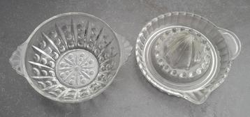 Glazen citrus pers....vintage.  beschikbaar voor biedingen