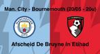 Man. City - Bournemouth (20/05 - 20u) Afscheid De Bruyne, Tickets en Kaartjes, Losse kaart, Eén persoon, Mei