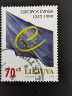 Litouwen 1999 -  50 jaar Raad van Europa - vlag, Ophalen of Verzenden, Overige landen, Gestempeld