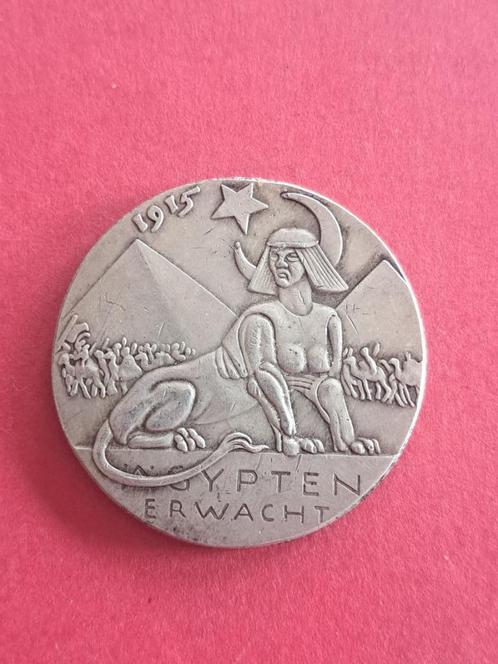 1915 Egypte medaille Karl Goetz Sir Grey met sphinx, Postzegels en Munten, Penningen en Medailles, Overige materialen, Verzenden