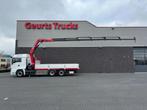 MAN TGS 26.500 6X2 + HMF 2820-K6 KRAAN/KAN/CRANE/GRUA, Auto's, Vrachtwagens, Automaat, Euro 6, MAN, Wit