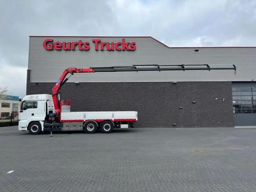 MAN TGS 26.500 6X2 + HMF 2820-K6 KRAAN/KAN/CRANE/GRUA, Auto's, Vrachtwagens, ABS, Achteruitrijcamera, Airconditioning, Centrale vergrendeling