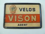 reclamebord velo's VISION oldtimer antieke fiets no emaille, Verzamelen, Ophalen of Verzenden, Reclamebord