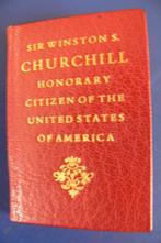 Livre Sir Winston S. Churchill en cuir 9 avril 1963, Comme neuf, 1945 à nos jours, Kennedy John F., Général