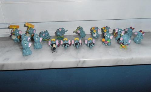 Figurines "Les Elephantos au Club" – KINDER/FERRERO (1995), Collections, Œufs à surprise, Utilisé, Figurines en plastique dur