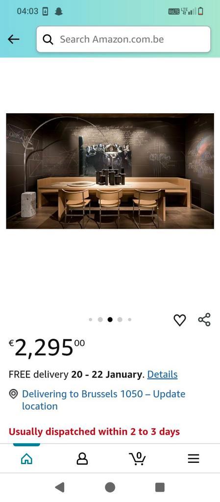 Booglamp met massief marmeren voet 75 kg en spiegelkap, Elektronische apparatuur, Overige elektronische apparatuur, Ophalen of Verzenden