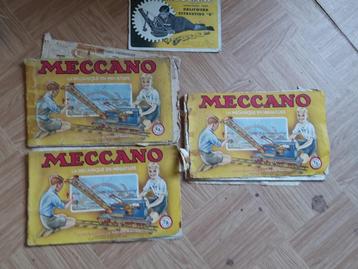 Meccano handboeken jaren 48-50 in het Vlaams beschikbaar voor biedingen