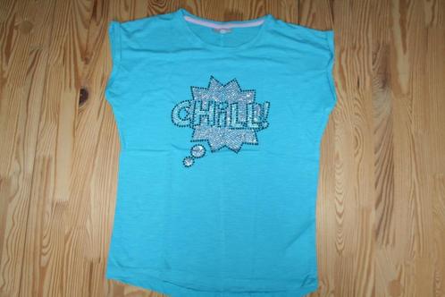 Maat 146 - JBC - blauw T-shirt, Kinderen en Baby's, Kinderkleding | Maat 146, Zo goed als nieuw, Meisje, Shirt of Longsleeve, Ophalen of Verzenden