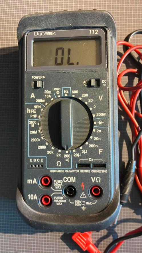 Perfect werkende Dynatec 112, Doe-het-zelf en Bouw, Meetapparatuur, Gebruikt, Multimeter, Verzenden