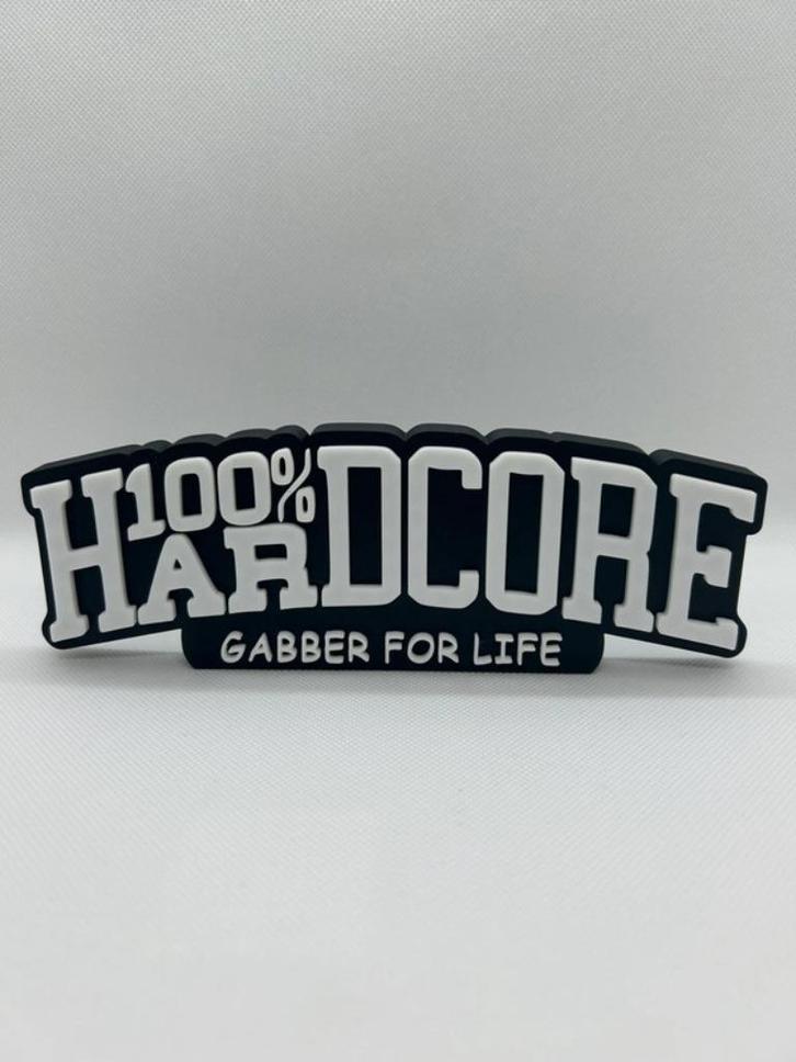 100% hardcore gabber for life. Decoratie, Verzamelen, Merken en Reclamevoorwerpen, Nieuw, Overige typen, Ophalen of Verzenden