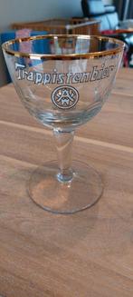 Ancien verre Westmalle émaillé. 1920-30, Collections, Marques de bière, Comme neuf, Enlèvement ou Envoi, Verre ou Verres