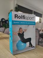 Fitnessbal 65cm in petrol kleur, Sports & Fitness, Équipement de fitness, Enlèvement, Neuf, Abdominaux, Balle de fitness