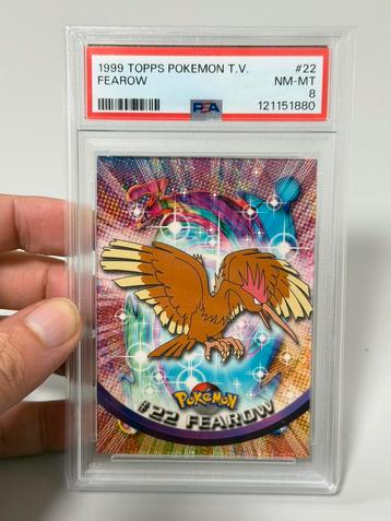 1999 TOPPS POKEMON T.V. #22 FEAROW psa-8 vintage card kaart beschikbaar voor biedingen