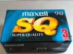 Cassettes neuves maxell 90 SQ X3, Neuves emballées, CD & DVD, Cassettes audio, Enlèvement ou Envoi, Neuf, dans son emballage