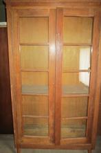 heel oude op te knappen vitrinekast, Huis en Inrichting, Ophalen, Glas, Retro , vintage, 150 tot 200 cm