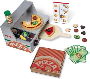 Melissa & Doug Pizzateller Speelhouten keuken voor kinderen beschikbaar voor biedingen