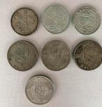 7 oude zilveren munten België, Postzegels en Munten, Ophalen of Verzenden, Zilver, Zilver