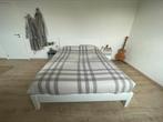 Bed 160x200 inclusief matras en 2 lattenbodems, Huis en Inrichting, Ophalen, Gebruikt, Wit, Tweepersoons