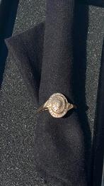 Gouden diamanten ring, Avec pierre précieuse, Or, Femme, Plus petit que 17