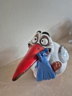 Design keramieken ooievaar met baby geboorte kraamcadeau, Antiek en Kunst, Ophalen