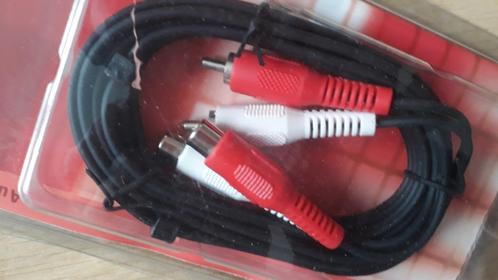 cinch verlengkabel 2,5 meter 2xRCA plug male to female, Audio, Tv en Foto, Audiokabels en Televisiekabels, Nieuw, Componentkabel