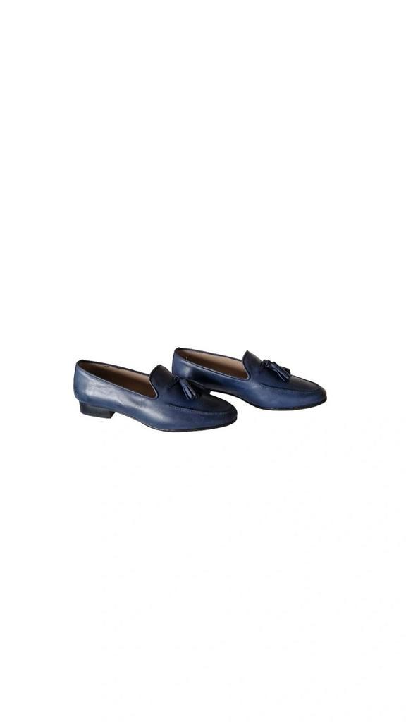 Blauwe leren instappers voor dames van het merk Ragazza maat, Kleding | Dames, Schoenen, Nieuw, Schoenen met lage hakken, Blauw