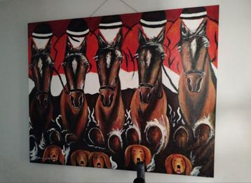 Schilderij "la Chasse est ouverte" beschikbaar voor biedingen