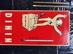 Vintage reclamepaneel voor batterijen DININ, Verzamelen, Merken en Reclamevoorwerpen, Ophalen of Verzenden, Gebruikt