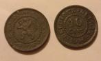 2x Belgique 10 centimes 1916, Enlèvement ou Envoi, Monnaie en vrac, Autre