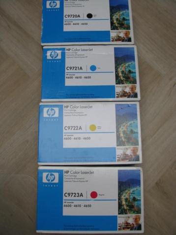 4 toners HP 4600/4610/4650 (HP 641A/EP 85) C9720A-C9721A-enz beschikbaar voor biedingen