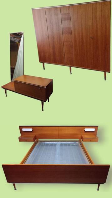 Mid-century complete slaapkamer beschikbaar voor biedingen