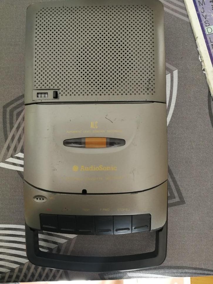 AudioSonic SV-676D, TV, Hi-fi & Vidéo, Decks cassettes, Simple, Autres marques, Tape counter, Enlèvement
