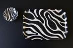 Rare Cogebi Ornamin zebra tray en cendrier / Vintage, Comme neuf, Synthétique, Rectangulaire, Enlèvement ou Envoi