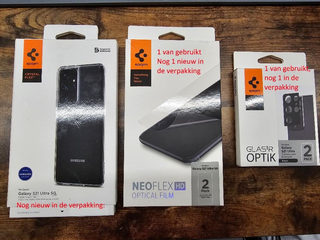 Samsung S21 Ultra Accessoires, Ophalen of Verzenden, Zo goed als nieuw, Screenprotector