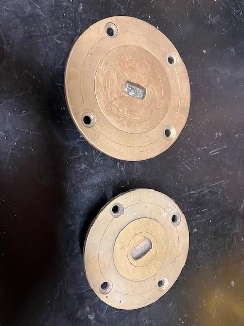 Bouchons de réservoir vintage en laiton, Enlèvement ou Envoi, Cuivre