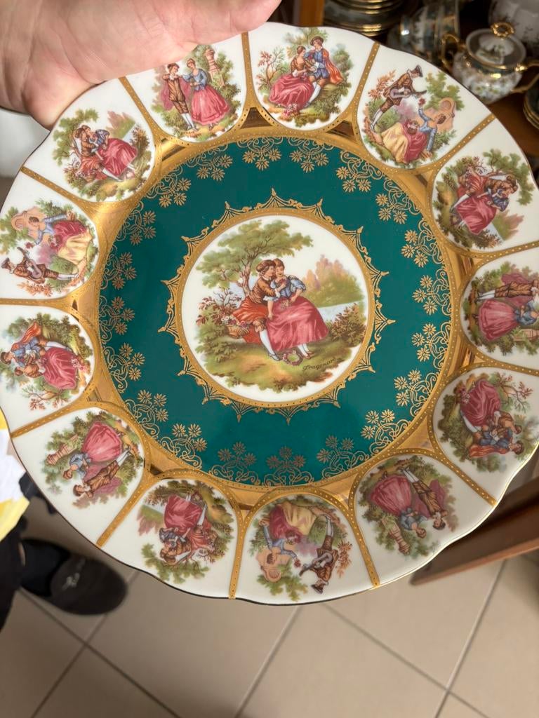 Porselein borden Karlsbader, Antiquités & Art, Enlèvement