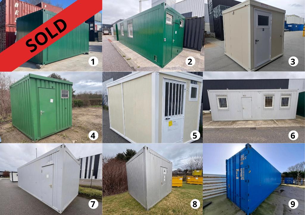 Diverse Tweedehands Containers (bureel, Sanitair & Reefer), Doe-het-zelf en Bouw, Containers, Ophalen