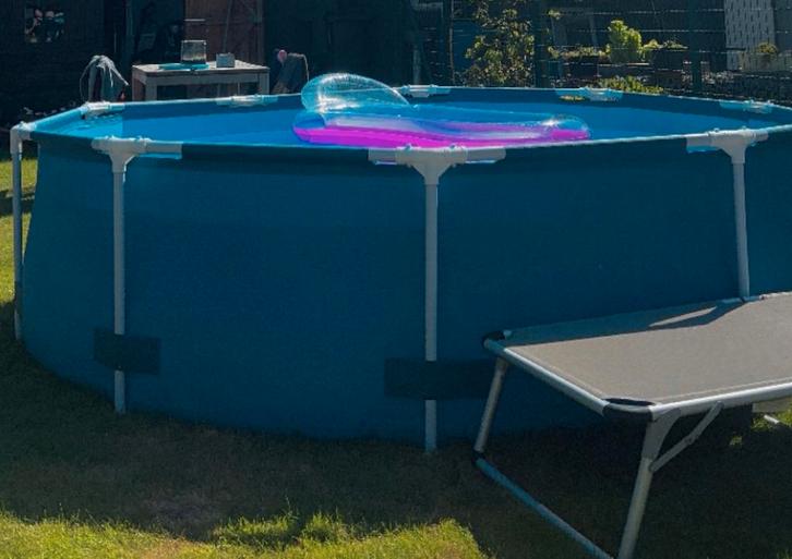 Bestway Steel Pro zwembad + pomp – compleet pakket!, Tuin en Terras, Zwembaden, Zo goed als nieuw, Opzetzwembad, Minder dan 80 cm