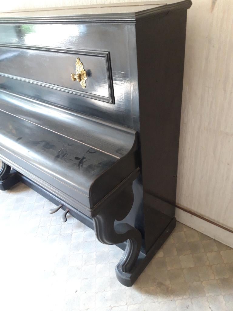 Piano droit Renson liège.., Ophalen, Gebruikt, Zwart, Piano