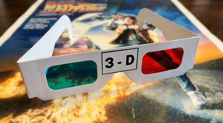 Back To The Future 3D-bril, Kinderen en Baby's, Speelgoed | Bouwstenen, Ophalen of Verzenden