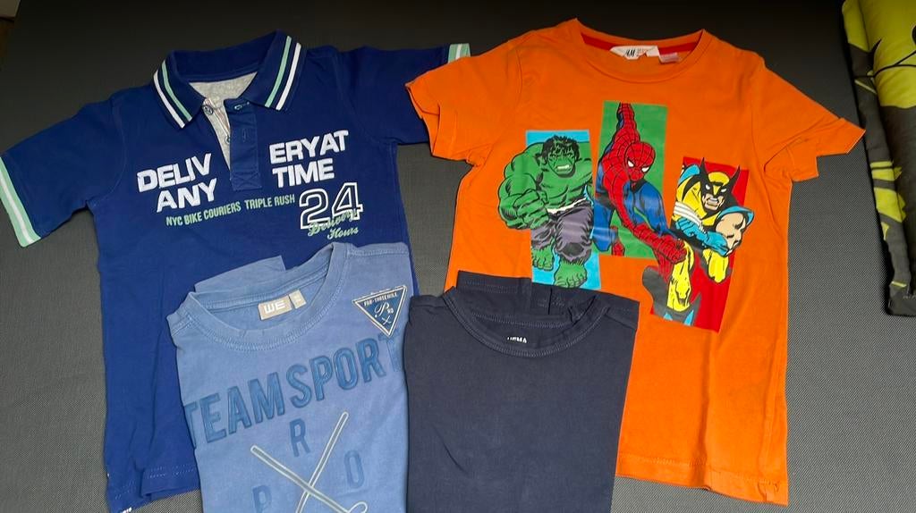 1 polo en 3 t-shirts mt 122, Kinderen en Baby's, Kinderkleding | Maat 122, Ophalen of Verzenden, Gebruikt