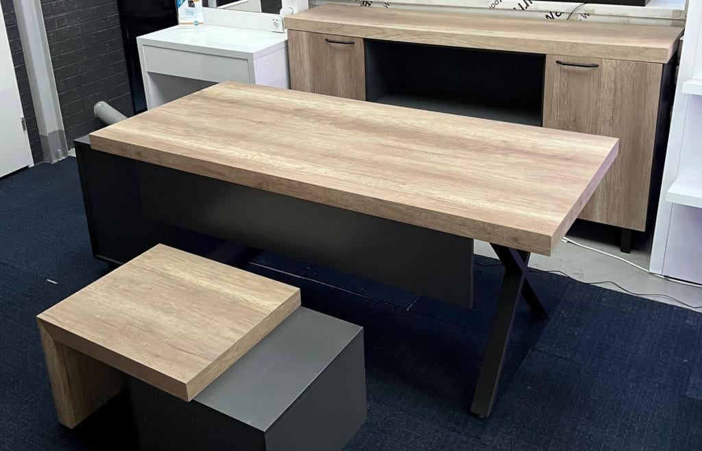 ENSEMBLE DE BUREAU 3 PIÈCES COULEUR CHÊNE, Maison & Meubles, Enlèvement