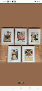 Salvator Dali prints 26 stuks in kaders met glas, Antiek en Kunst, Kunst | Litho's en Zeefdrukken, Ophalen