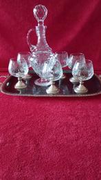 Kristallen glazen met kristallen karaf, Antiek en Kunst, Ophalen